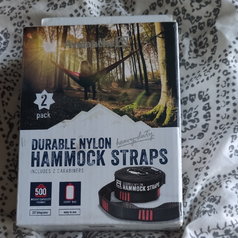 Avalanche Heavy-Duty Hammock Straps with Carabiners